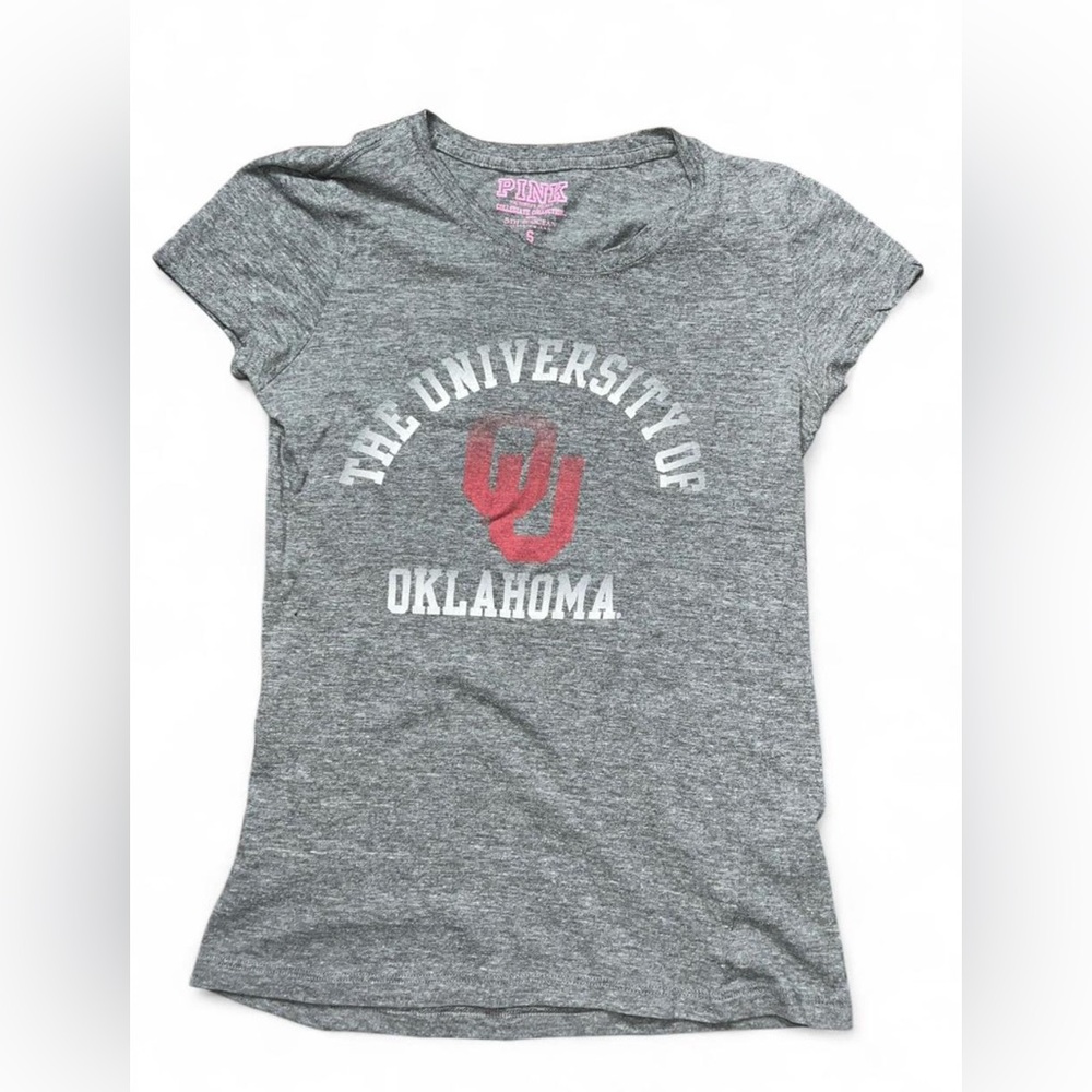 Vintage PINK Victoria's Secret Gray Collegiate University of Oklahoma
